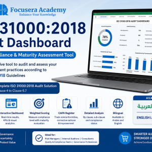 ISO 31000:2018 Risk Management Audit Dashboard – Excel Compliance & Maturity Assessment Tool